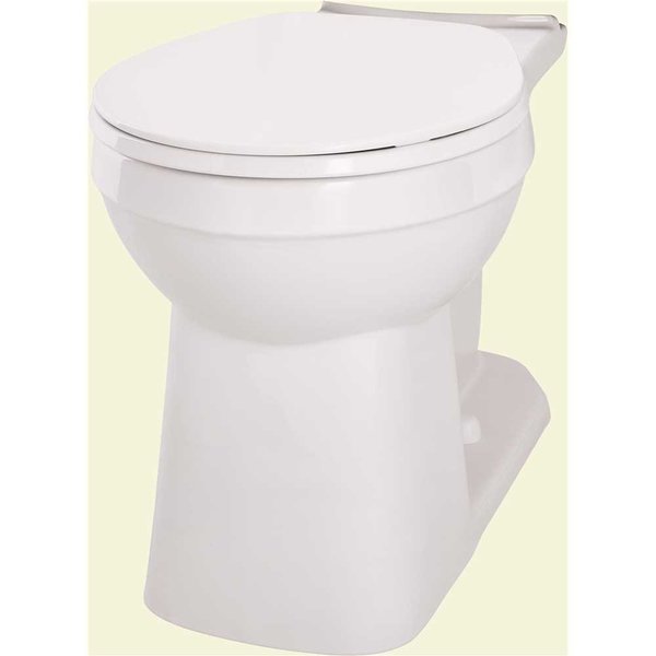 Gerber Plumbing Avalanche Elite 1.28/1.6 GPF ADA Round Front Toilet Bowl Only in White GAB21852